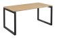 SEK-O - 16 stůl kancelářský, kovová podnož černá, deska 25 mm, široký 1600 mm, bříza irská